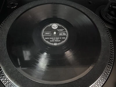 Elvis Presley Santa Claus Is Back In Town 78 Shellac Record (V-) - Image 1 of 4
