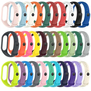For Mi Band 5/6/7/7NFC Amazfit Band 5 Strap Replace Silicone Watchband Strap - Picture 1 of 44
