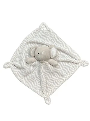 Manta de seguridad Lovey elefante felpa gris bebé Foto 1 de 4