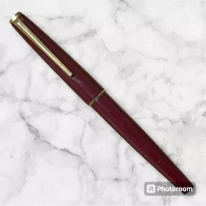 Montblanc Fountain Pen Ballpoint NO.420 Bordeaux 585 Ink Vintage Retro - Picture 1 of 9