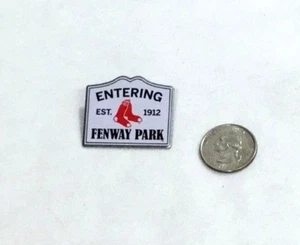 Official MLB Boston Red Sox Entering Fenway Park Street Sign Logo Pin FREESHIP - Picture 1 of 1