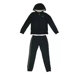 EA7 Emporio Armani Trainingsanzug 11-12 Jahre schwarz Hoodie und Jogginghose - Bild 1 von 18