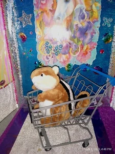 🦄Ganz /Webkinz "Chipmunk" Brown White Squirrel w/ Striped Back HM217 9" Plush! - Picture 1 of 12