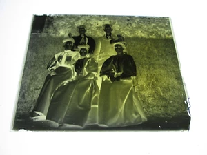 NEGATIVO DE CRISTAL FINALES DE 1800 o PRINCIPIOS DE 1900, GRUPOS-4 - Imagen 1 de 1