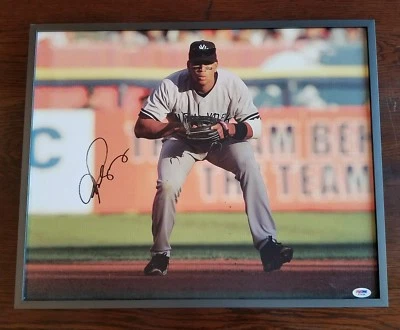 ALEX RODRIGUEZ 16 x 20 Autograph Framed Canvas PSA DNA Certified Signed Yankees - Image 1 of 4