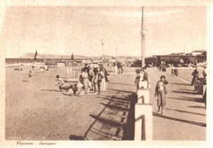 CARTOLINA Riccione Spiaggia animata 1949 postcard n. 185 - Bild 1 von 1