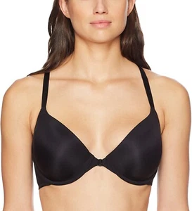 Wacoal 176288 Womens Lace Front Close Racerback T-shirt Bra Black Size 34C - Picture 1 of 2