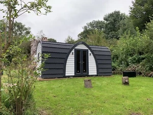 Composite Camping Pod, Glamping Pod, Home Office with Ensuite & Kitchenette - Picture 1 of 8