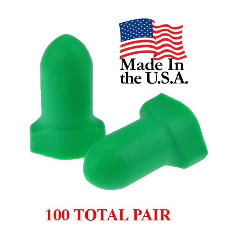 一次性无绳泡沫耳塞,100 对单独包装 NRR32 — 第 1/1 张图片