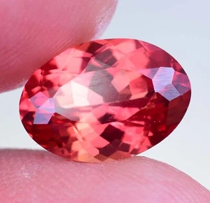 Natural Padparadscha Sapphire 5.40 Ct Oval Certified Loose Gemstone - Picture 1 of 9