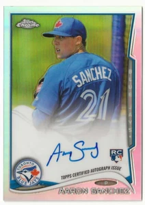 2014 Topps Chrome - Autógrafos de novato Aaron Sánchez #AS refractor/499 (AU, RC) - Imagen 1 de 2