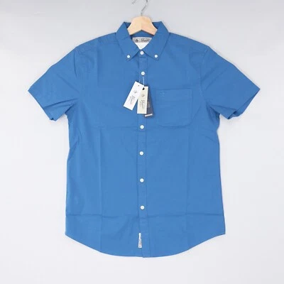Original Penguin Button Down Shirt Short Sleeve Seersucker Blue Size NWT - Image 1 of 4