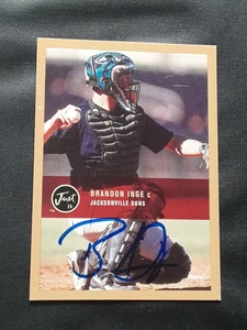 BRANDON INGE DETROIT TIGERS SIGNED AUTOGRAPHED 2000 MINOR LEAGUE BASEBALL CARD - Picture 1 of 2