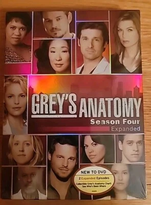 Grey's Anatomy: Season Four (Expanded) (DVD, 2007) Brand New - Image 1 of 2