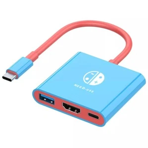 Portable Docking Station for Nintendo Switch Type C to HDMI HUB 3 in 1 - Picture 1 of 12