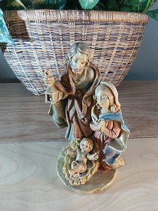 Vintage Fontanini Nativity Holy Family 6" Jesus Mary And Joseph Marked Italy - Picture 1 of 12