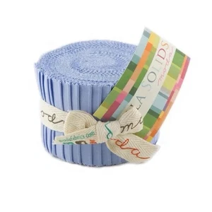 Bella Solids Jr. Jelly Roll Baby Blue Solid Moda Fabrics Quilt Strips 2.5”xWOF - Picture 1 of 1