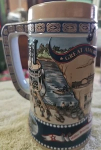 Miller Beer Stein Mug 1807 The First River Steamer Fourth in Series - Picture 1 of 5