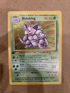 Pokemon TCG Vintage Nidoking Base Set 1st Edition 11/102 Holo ITALIAN - Picture 1 of 6