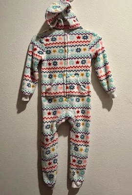 Размер XSmall цельный наряд спальное место девочек длинным рукавом пушистые пижамы зимние пижамы - Изображение 1 из 4