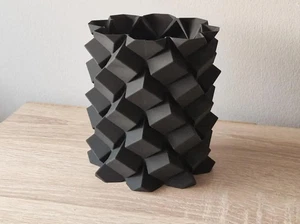 Sugar Cube Spiral Bins (set of 2) | 3D Printed Plant Potters, Baskets, or Bins - Picture 1 of 9