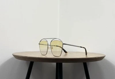 Gafas de sol Alexander McQueen amarillas lentes de aviador de lujo MQ0177SA-002, 59-16-150 Foto 1 de 4