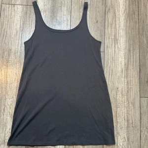 Vestido sin mangas Eileen Fisher XL algodón orgánico gris informal - Imagen 1 de 7