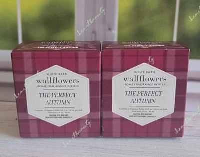 baño y cuerpo funciona granero blanco el perfecto otoño flores de pared recarga paquete de 2 x2 Foto 1 de 2