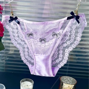 3er Pack Set Sexy Damen Slips durchsichtig Spitze Unterwäsche Damen Slips Dessous - Bild 1 von 6