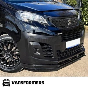 Peugeot Expert / Traveller 3rd Gen 2016 On Splitter Lower Bumper Lip ABS Black - Picture 1 of 12