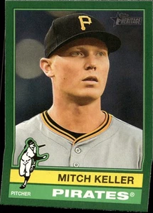 2025 Topps Heritage #146 Mitch Keller verde scuro - Foto 1 di 2
