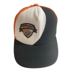 NRL Wests Tigers Cap 2015 Member Front Badge Patch ISC Hook & Loop Adjust OSFM - Picture 1 of 13