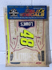Slixx 2178 Vintage 1/10 RC HMS Lowe's Jimmie Johnson Chevy Decal Sheet NEU NOS - Bild 1 von 5
