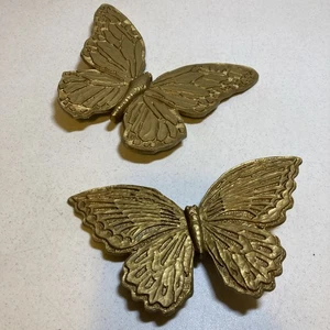 2 farfalle in plastica arte da parete made in USA. 1967. B8 - Foto 1 di 5