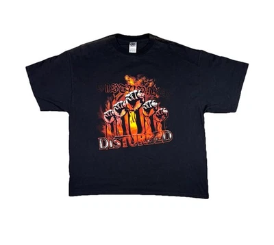 Camiseta De Colección Banda Perturbada Heavy Metal Y2K Talla XL Grunge Patinador Gótico  Foto 1 de 4