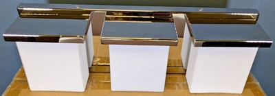 CAPITAL LIGHTING 3-LIGHT 20"W BATHROOM VANITY IN CHROME & OPAQUE GLASS 130131CH - Image 1 of 3