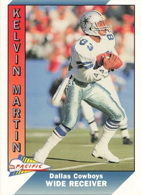 Kelvin Martin 1991 Pacific #100 Dallas Cowboys Football - Image 1 of 2