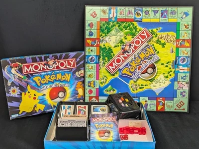 1999 Pokemon Collector's Edition Monopoly Board Game Hasbro Missing 1 Figure - Image 1 of 4