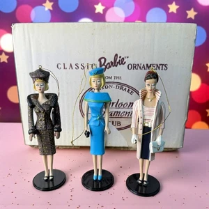 1995 Ashton Drake Heirloom Ornaments Barbie 3er Set Classic Barbie #93622 - Bild 1 von 8