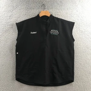 Figs Technical Collection Vest Mens Small Black Sleeveless Pockets Pullover - Picture 1 of 17