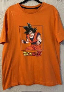Dragon Ball Z Goku Shirt Uomo XL Arancione Anime T-shirt Top - Foto 1 di 9