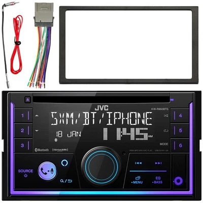 Receptor Alexa JVC KW-R950BTS, kit de tablero de instalación, adaptador, arnés (2000-2008) Foto 1 de 4