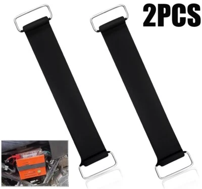 Motorcycle Battery Rubber Band Strap Belt Battery Tie Down Strap Black Non-Slip - Image 1 of 4