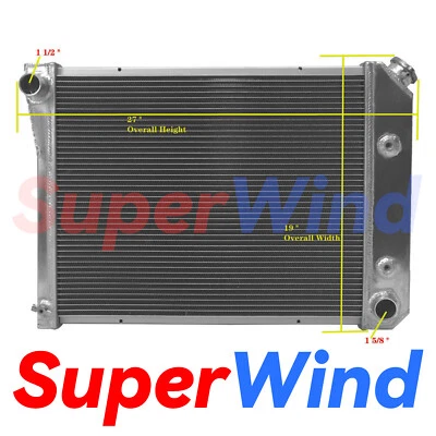 SuperWind para radiador 1968-1987 Chevy Camaro Chevelle El Camino Monte Carlo Foto 1 de 4