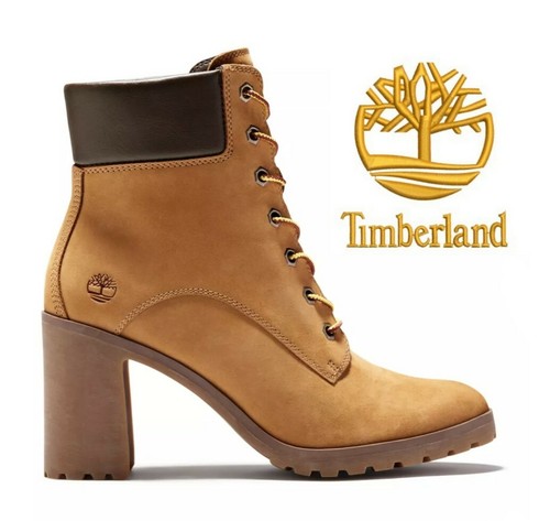 Stivali Timberland da donna Allington 6 pollici in pelle grano tacco alto A1HLS taglia 6