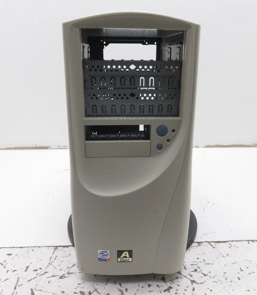 Vintage Retro PC Case Beige Sleeper Build AOpen KF45A  Computer Case ATX Tower - Image 1 of 4