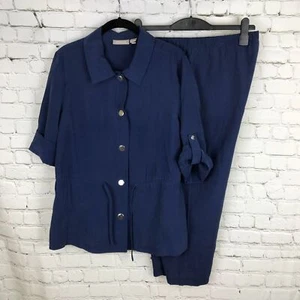 Chicos set due pezzi pantaloni cropped blu navy taglia 1 - Foto 1 di 7