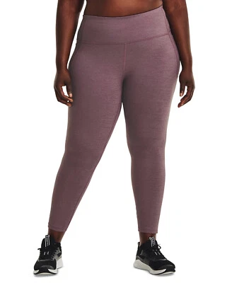 Leggings al tobillo Under Armour talla grande meridiano para mujer ciruela ceniza metálica plateada Foto 1 de 3
