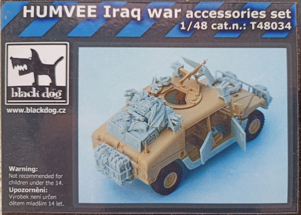 MODELLISMO- HUMVEE Iraq war accessories set - Black Dog T48034 1/48 scale - Immagine 1 di 1