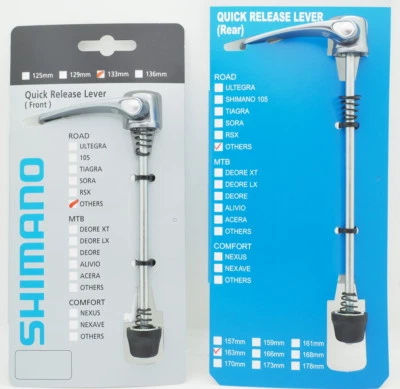 Shimano Ultegra WH-RS700-C30 Front & Rear  Quick Release/Skewer Set 133mm+163mm - Image 1 of 3
